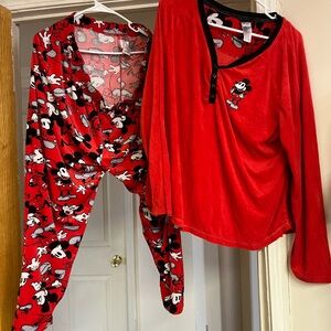 Red Mickey Mouse Pajama Set